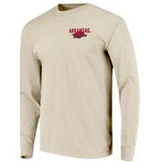 Arkansas Image One Hand Drawn State Comfort Colors Long Sleeve Tee